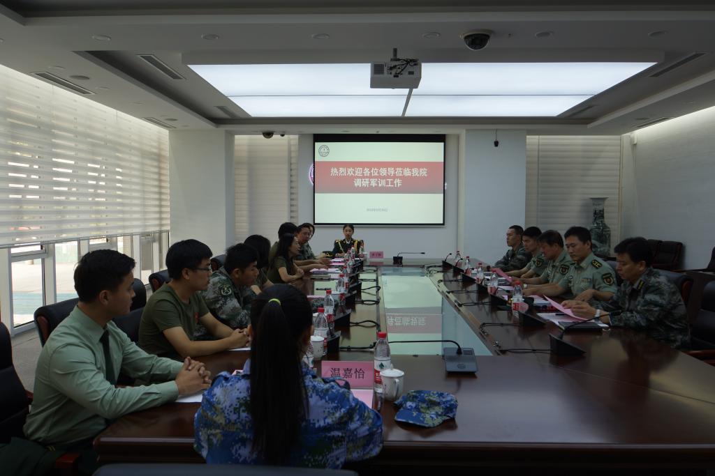 2019年新生军训特辑天津警备区学生军训办公室主任辛维刚一行来我院