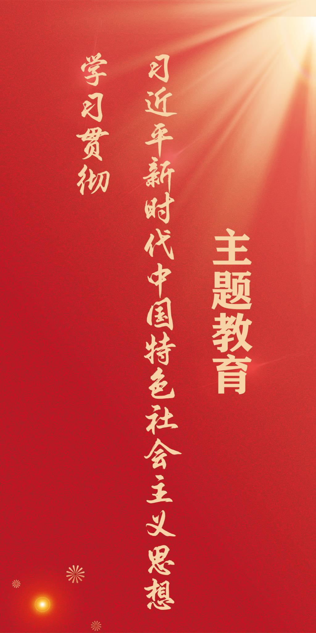 学习贯彻习近平新时代中国特色社会主义思想主题教育